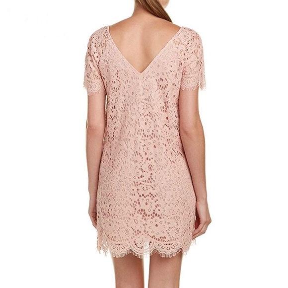 BB DAKOTA Women's Trista V-Neck Eyelash Lace Shift Dress in size Small - Picture 2 of 3